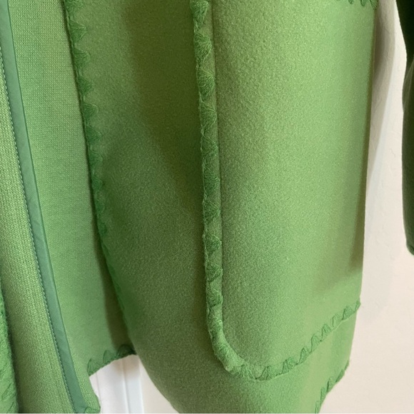 NEW Women’s Draper James Blanket Stitch Green Jacket - Picture 5 of 15